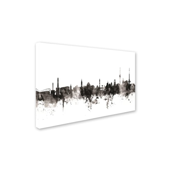 Michael Tompsett 'Stuttgart Germany Skyline III' Canvas Art,30x47